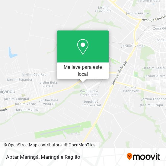 Aptar Maringá mapa