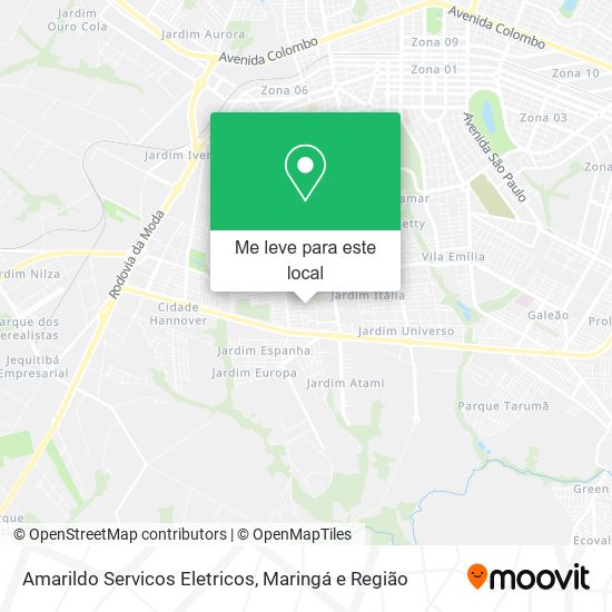 Amarildo Servicos Eletricos mapa