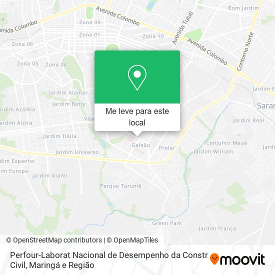 Perfour-Laborat Nacional de Desempenho da Constr Civil mapa