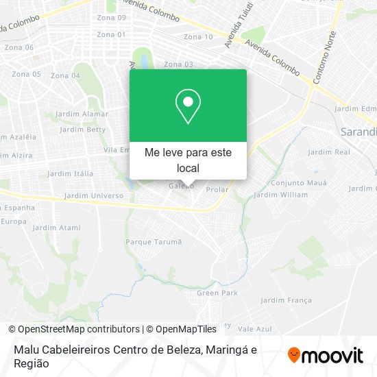 Malu Cabeleireiros Centro de Beleza mapa