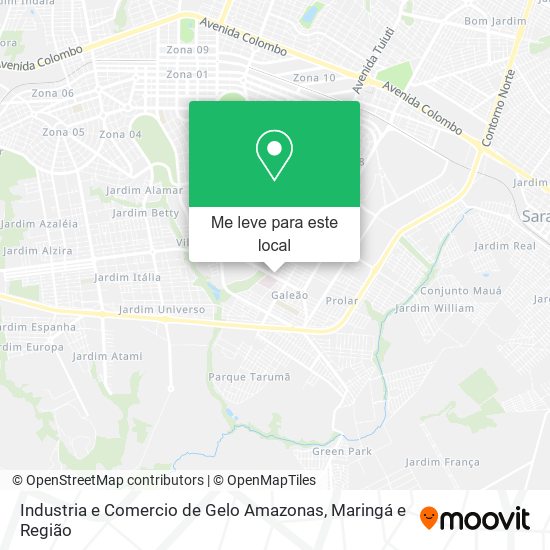 Industria e Comercio de Gelo Amazonas mapa