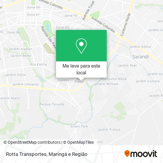 Rotta Transportes mapa