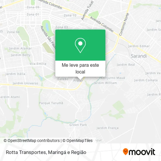 Rotta Transportes mapa