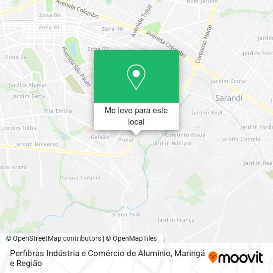 Perfibras Indústria e Comércio de Alumínio mapa