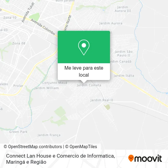 Connect Lan House e Comercio de Informatica mapa
