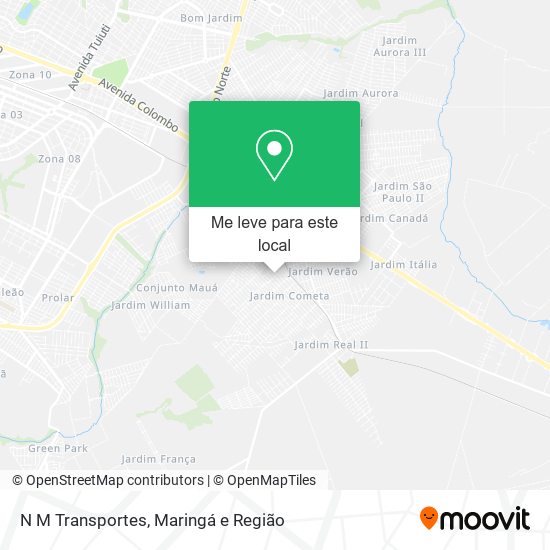 N M Transportes mapa