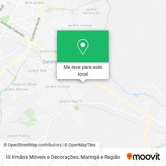 III Irmãos Móveis e Decorações mapa