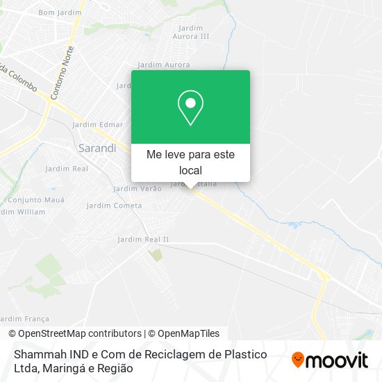Shammah IND e Com de Reciclagem de Plastico Ltda mapa
