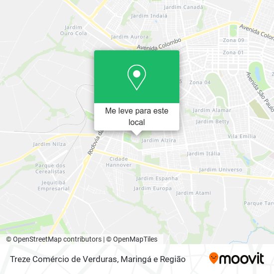 Treze Comércio de Verduras mapa