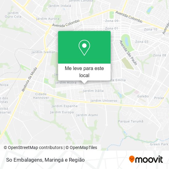 So Embalagens mapa