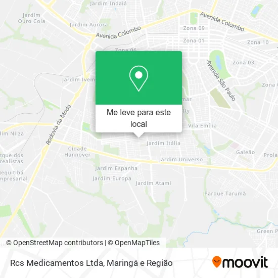 Rcs Medicamentos Ltda mapa