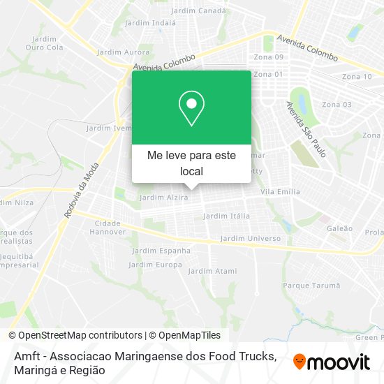 Amft - Associacao Maringaense dos Food Trucks mapa