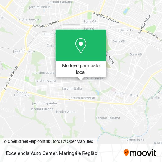 Excelencia Auto Center mapa