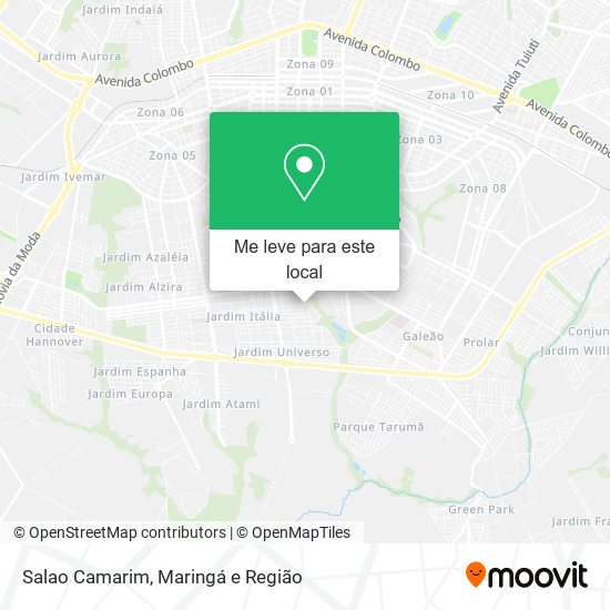 Salao Camarim mapa