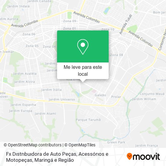 Fx Dıstrıbuıdora de Auto Peças, Acessórıos e Motopeças mapa