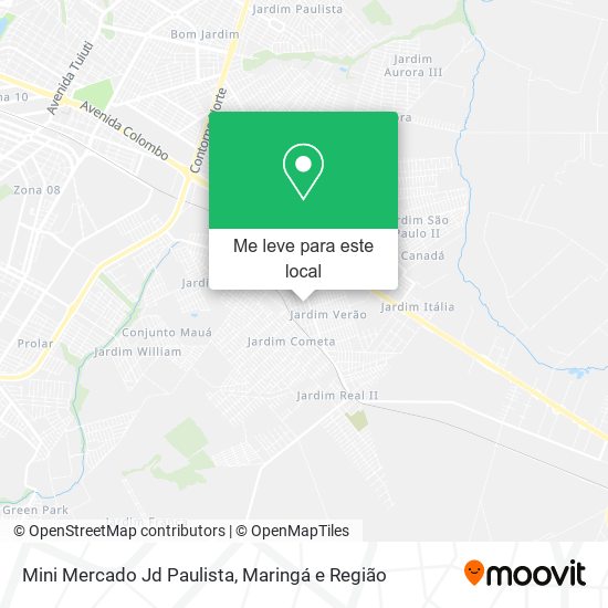 Mini Mercado Jd Paulista mapa