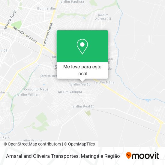 Amaral and Oliveira Transportes mapa