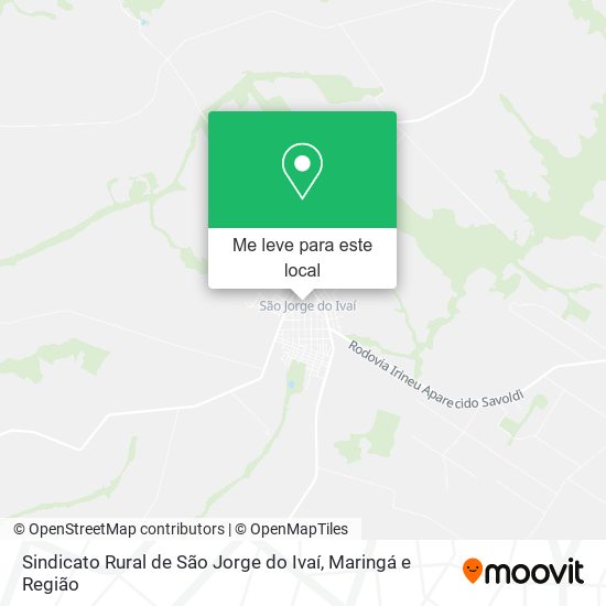 Sindicato Rural de São Jorge do Ivaí mapa