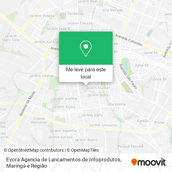 Evora Agencia de Lancamentos de Infoprodutos mapa