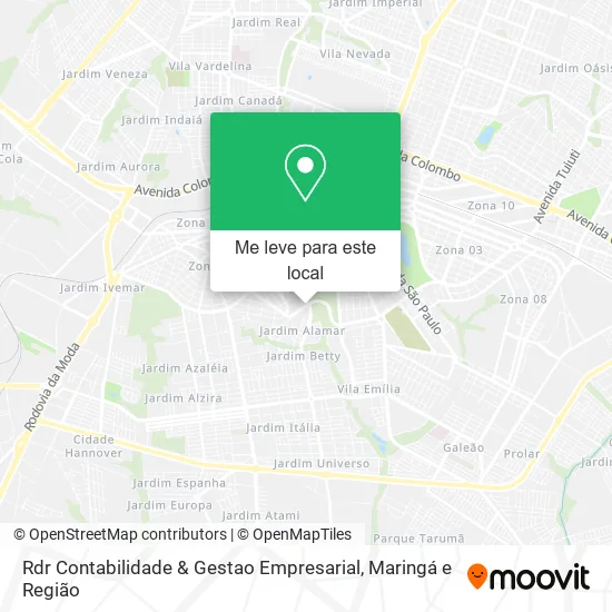 Rdr Contabilidade & Gestao Empresarial mapa