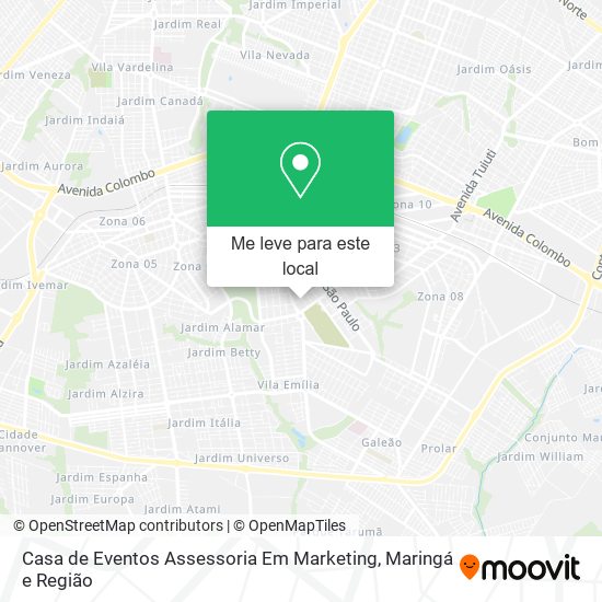 Casa de Eventos Assessoria Em Marketing mapa