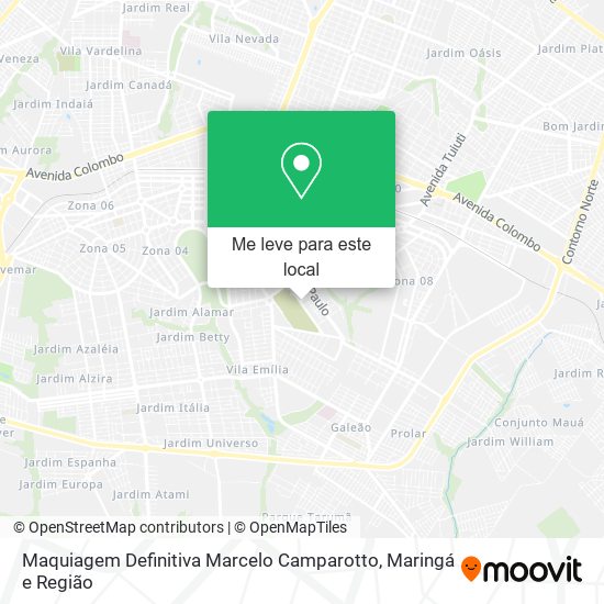 Maquiagem Definitiva Marcelo Camparotto mapa