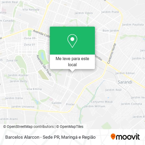 Barcelos Alarcon - Sede PR mapa
