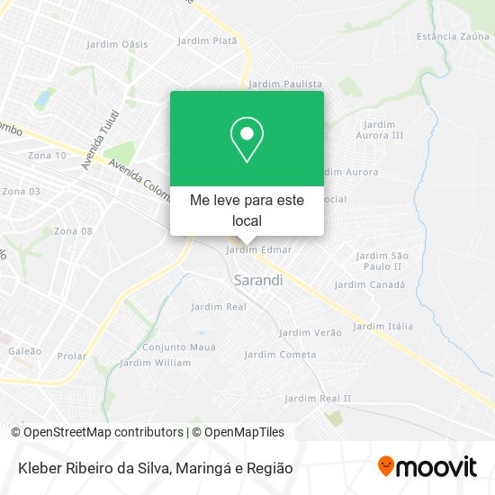 Kleber Ribeiro da Silva mapa