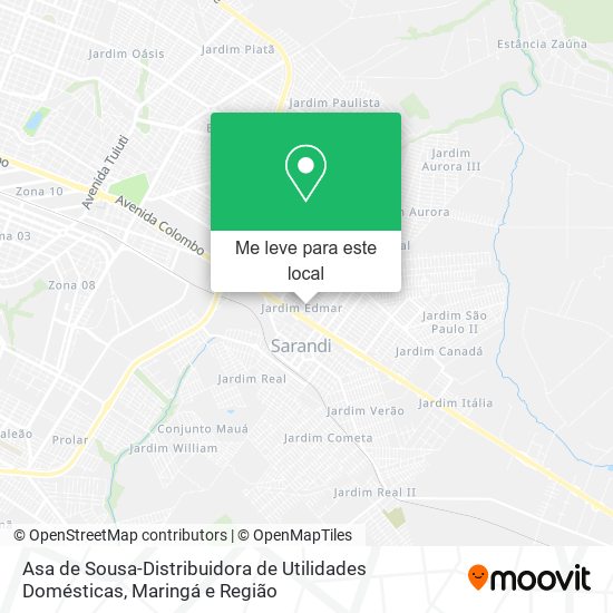 Asa de Sousa-Distribuidora de Utilidades Domésticas mapa