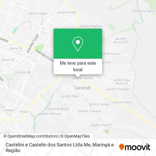 Castelini e Castelin dos Santos Ltda Me mapa