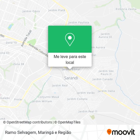 Ramo Selvagem mapa