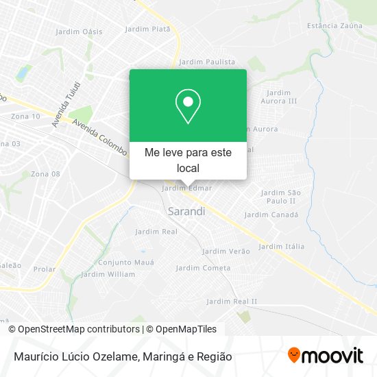 Maurício Lúcio Ozelame mapa