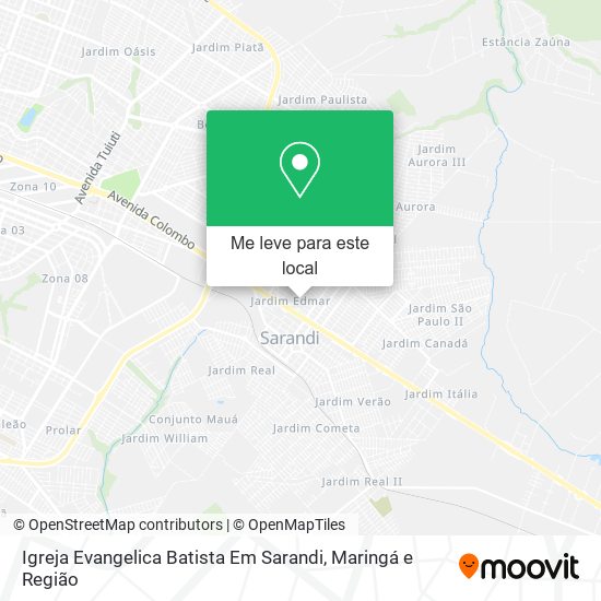 Igreja Evangelica Batista Em Sarandi mapa