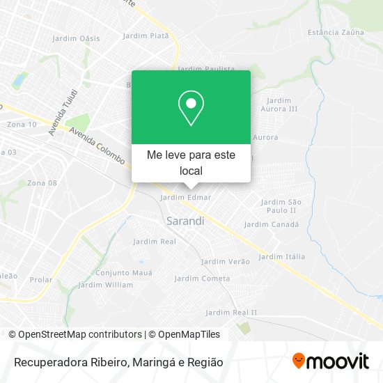 Recuperadora Ribeiro mapa
