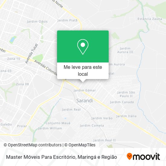 Master Móveis Para Escritório mapa