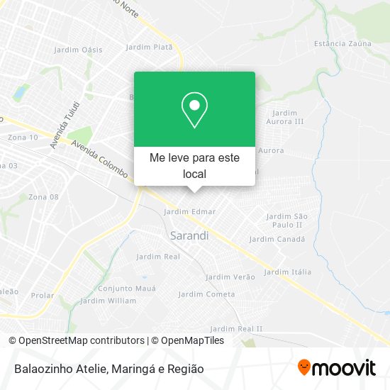 Balaozinho Atelie mapa