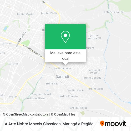 A Arte Nobre Moveis Classicos mapa