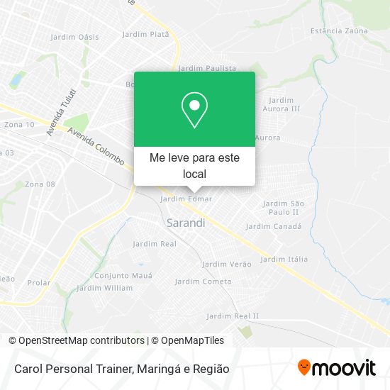 Carol Personal Trainer mapa