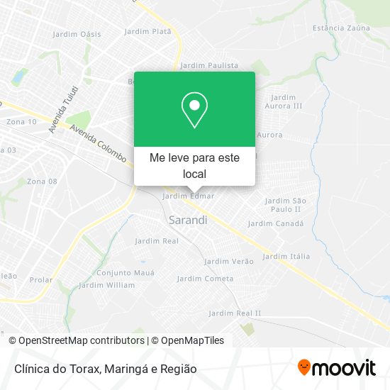 Clínica do Torax mapa
