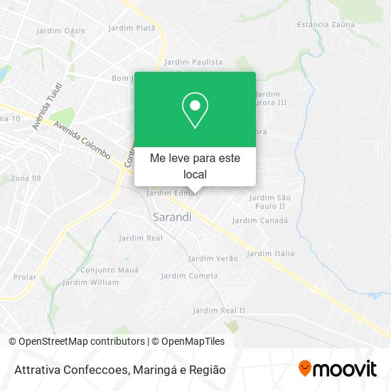 Attrativa Confeccoes mapa