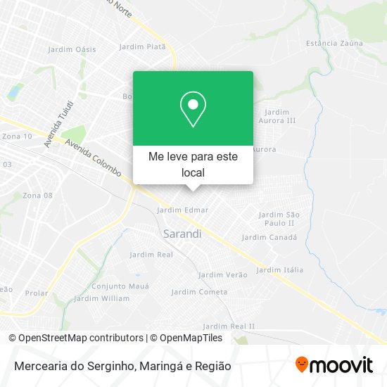 Mercearia do Serginho mapa