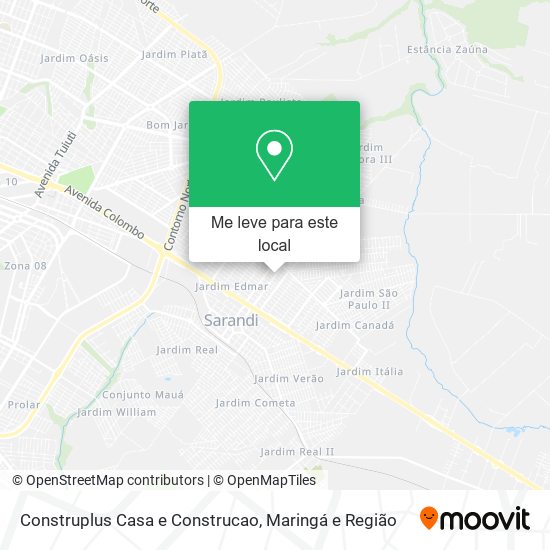 Construplus Casa e Construcao mapa