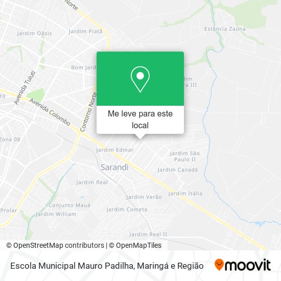 Escola Municipal Mauro Padilha mapa