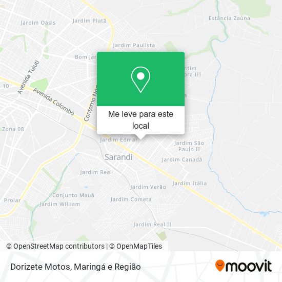 Dorizete Motos mapa