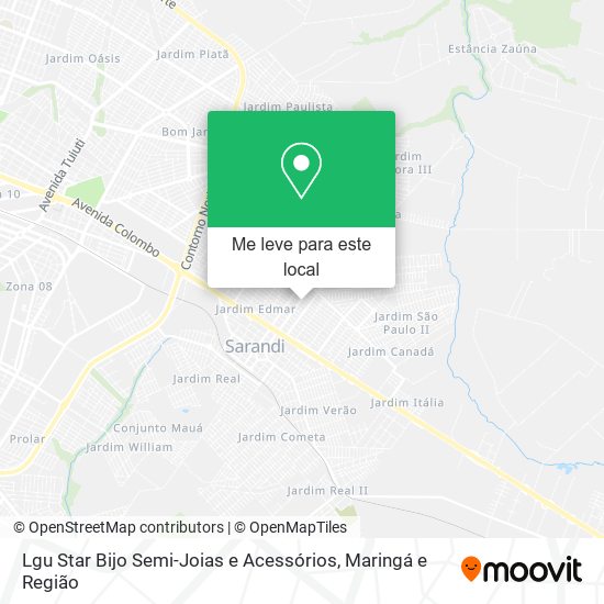 Lgu Star Bijo Semi-Joias e Acessórios mapa