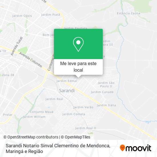 Sarandi Notario Sinval Clementino de Mendonca mapa