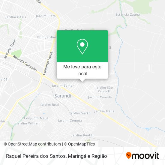 Raquel Pereira dos Santos mapa