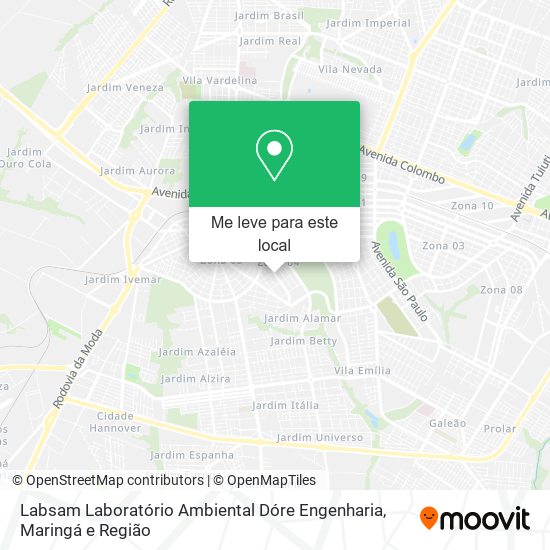 Labsam Laboratório Ambiental Dóre Engenharia mapa
