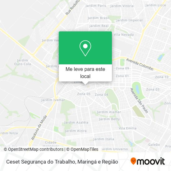 Ceset Segurança do Trabalho mapa