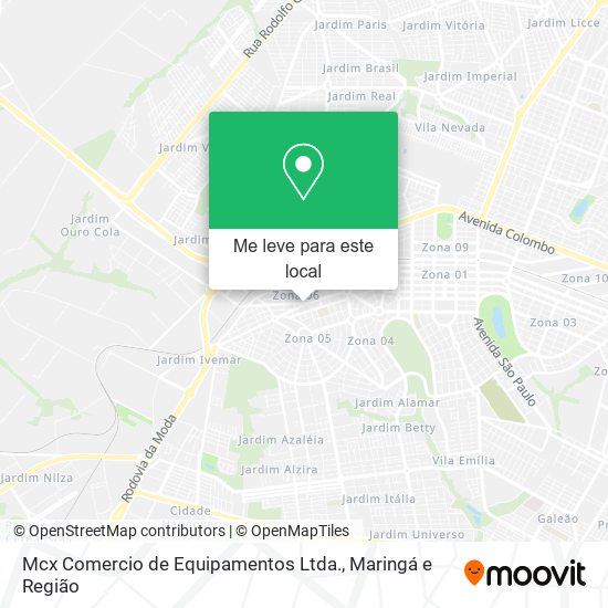 Mcx Comercio de Equipamentos Ltda. mapa